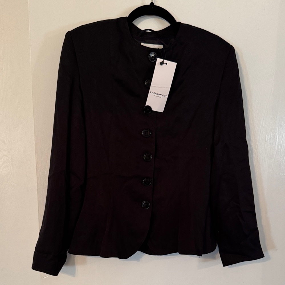 Black Peplum Blazer